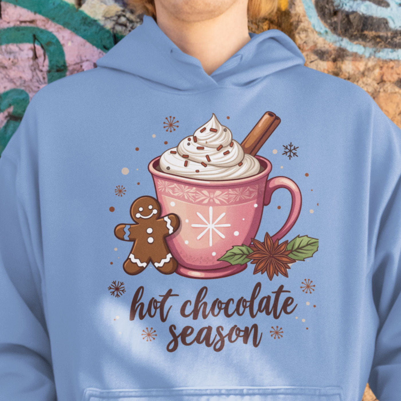 Hot Chocolate Season | Cozy Holiday Drink | Christmas | Unisex Hoodie